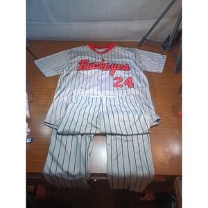 Original Buckeyes Baseball Uniform Top XL & Pants 36 X 30 Stretch Waist